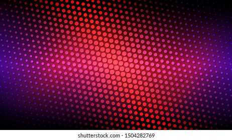 bright red circles of various sizes are arranged in diagonal rows above a purplish-pink surface. geometric art wallpaper with 3D effect. vector image