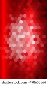 bright red color disco background. hexagon pattern illustration. vector. for design flyer, wallpaper, banner