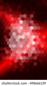 bright red color disco background. hexagon pattern illustration. vector. for design flyer, wallpaper, banner
