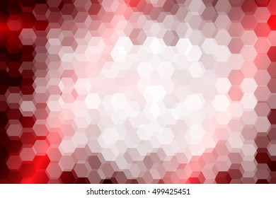 bright red color hexagon background. vector illustration. for design, presentation