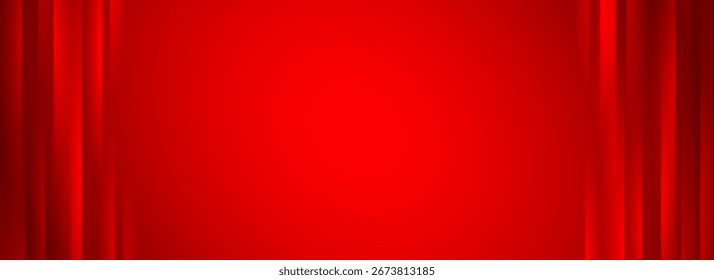 Hellrot glühende Linien Hintergrund. Abstrakte vertikale Farbverlauf Streifen Tapete. Ruby Neon geraden Streifen Hintergrund für Banner, Poster, Broschüren, Flyer, Broschüre, Präsentation. Vektorgrafik 