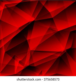 Bright red and green polygon abstract background. Vector EPS 10