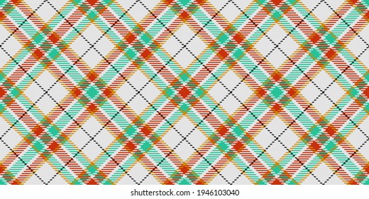 bright red and green stripes with black threads on white checkered costume fabric seamless diagonal texture for gingham, plaid, tablecloths, shirts, tartan, clothes, dresses, bedding, blankets