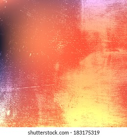 Bright Red Grunge texture for your design. EPS10 vector.