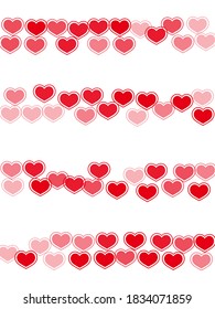Corazones rojos brillantes cayendo ilustración vectorial. Resumen del fondo de la tarjeta de felicitación. Los corazones rojos ruby aman los símbolos de pasión aislados en un fondo transparente. Bonita decoración de cumpleaños.