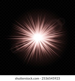 Bright red light burst. Glowing, explosion, star, radiant, golden, energy, shine, flare, illumination, spark, effect, abstract, sparkle, vibrant, sunburst, glowing rays.