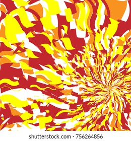 Fondo del Resumen de Incendios Rojo y Naranja Luminoso, Patrón de Llama, Fuego Estilizado, Fondo de Signo de Incendio, Fondo de Oleada Naranja Resumen de Luz Solar