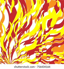 Bright Red and Orange Fire Abstract Background, Flame Pattern, Stylized Fire, Fire Sign Background, Sunlight Abstract Orange Wave Background