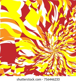 Fondo del Resumen de Incendios Rojo y Naranja Luminoso, Patrón de Llama, Fuego Estilizado, Fondo de Signo de Incendio, Fondo de Oleada Naranja Resumen de Luz Solar