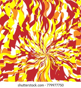 Fondo del Resumen de Incendios Rojo y Naranja Luminoso, Patrón de Llama, Fuego Estilizado, Fondo de Signo de Incendio, Fondo de Oleada Naranja Resumen de Luz Solar