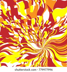 Fondo del Resumen de Incendios Rojo y Naranja Luminoso, Patrón de Llama, Fuego Estilizado, Fondo de Signo de Incendio, Fondo de Oleada Naranja Resumen de Luz Solar