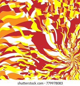 Fondo del Resumen de Incendios Rojo y Naranja Luminoso, Patrón de Llama, Fuego Estilizado, Fondo de Signo de Incendio, Fondo de Oleada Naranja Resumen de Luz Solar