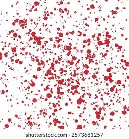 Bright red splashes on a white background. Modern bright watercolor stain. Vector illustration isolated on white background	