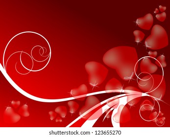 bright red valentine's day backdrop with copy space. Eps10