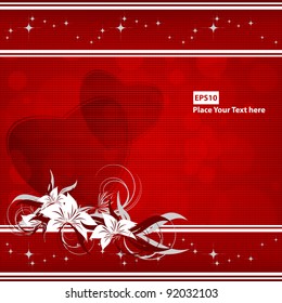 bright red valentine's day backdrop with copy space. Eps10