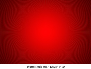Bright red and white rays vector background