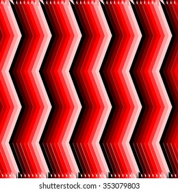 bright red zigzag pattern