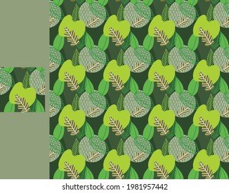 Bright and refreshing green apple background