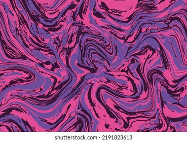 Bright Repeat Abstract Vector Effect. White Seamless Textile Graphic Oil. Pastel Purple Modern Paint Background. Magenta Repeat Fluid Vector Wallpaper. Purple Marble.