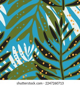 Bright Repeated Summer Hawaiin Tree Lines Wallpaper. Purple Continuous Abstract Beautiful Beach Illustration Background. Gradient Repetitive Elegant Blossom Surface Print.