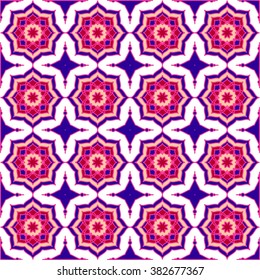  bright repeating pattern in the Oriental style