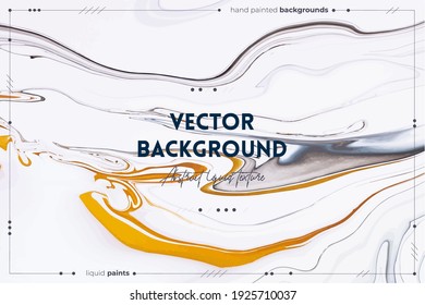 Bright Resin Art Abstract Background. Multicolor Marble Surface, Mineral Stone Texture. Violet, Orange And Blue Paint Mix Wallpaper. Fluid, Color Liquid Flow Effect. Watercolor, Acrylic Waves, Swirls.