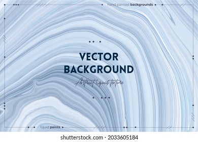 Bright Resin Art Abstract Background. Multicolor Marble Surface, Mineral Stone Texture. Gray, White And Blue Paint Mix Wallpaper. Fluid, Color Liquid Flow Effect. Watercolor, Acrylic Waves, Swirls.