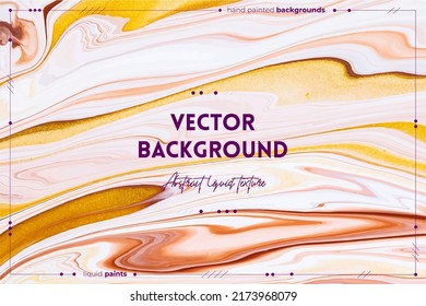 Bright resin art abstract background. Multicolor marble surface, mineral stone texture. Violet, orange and blue paint mix wallpaper. Fluid, color liquid flow effect. Watercolor, acrylic waves, swirls.