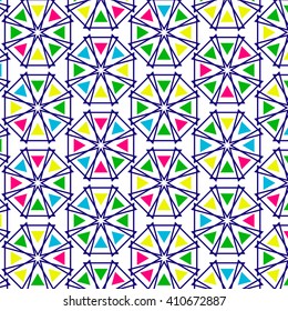 Bright retro patterns. Cute background