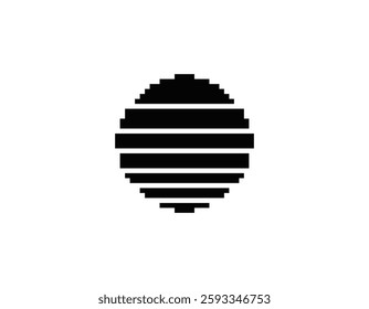 Bright retro sun design featuring geometric shapes, capturing the bold style of the 80s and 90s.
