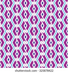 Bright rhythmic textured endless pattern, vertical continuous intertwine textile, geometric motif background with splicing ornament.
