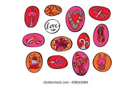 Bright Rock Shape Doodles Hand Drawn Vector Bright Colors
Lots of fun and interesting rock shapes and doodles to celebrate life, birthdays, love, happiness, joy, spring, and good times.