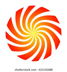 Bright Rotation Swirl vector pictograph. a flat illustration iconic design.