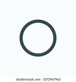 Bright round steel bars flat vector icon