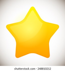 Bright Rounded modern Star icon / Star element