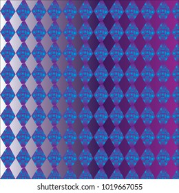 Bright rows of crystals on a colored background