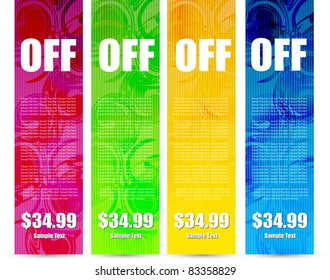 bright sale banner vector