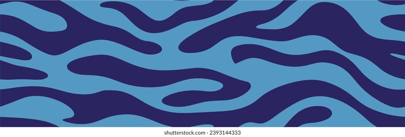 Helle Probe mit bunten, gebogenen Linien, Formen. Abstrakter Hintergrund mit gewellten Linien Muster. Vektorgrafik. Nahtlos.