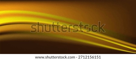 Bright Saturated Gold Background with Smooth Waves

