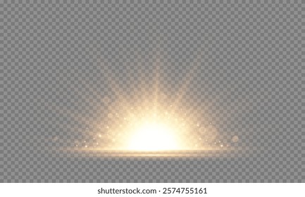 Bright saturated light equipped with glare flash rays displays your background , vector , sunbeam. 