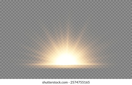Bright saturated light equipped with glare flash rays displays your background , vector , sunbeam. 