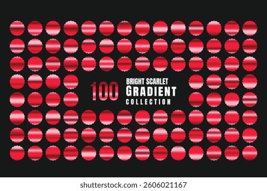 Bright Scarlet 100 Gradient Swatches