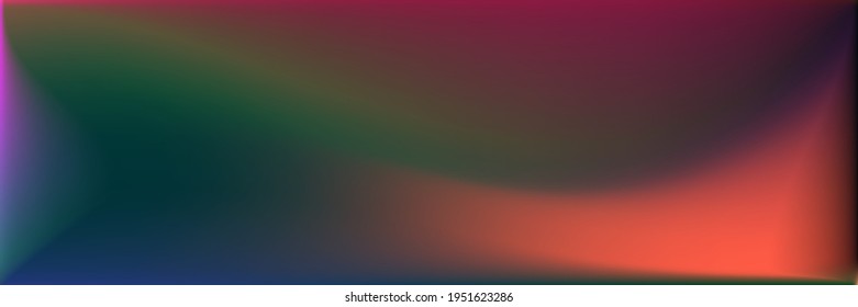 Bright  Sea Original Background. Vivid Colorful Wavy Gradient Mesh. Neon Vibrant Wavy Gradient Mesh. Natural Color Modern Design Backdrop. Water Ocean Rainbow Blurred Texture Illustration.