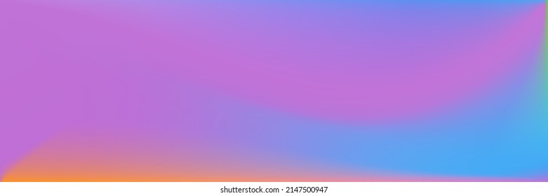 Bright Sea Wavy Gradient Mesh. Colorful Water Ocean Blurred Texture Illustration. Natural  Vibrant Blurred Background. Color Blank Wavy Gradient Mesh. Vivid Rainbow Smooth Surface Backdrop.