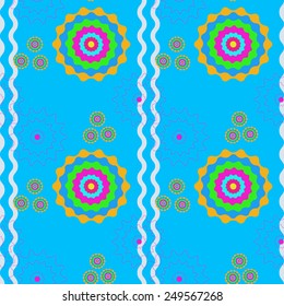 Bright seamless abstract geometric pattern