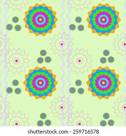 Bright seamless abstract geometric pattern