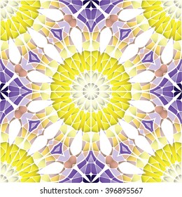 Bright seamless abstract pattern, mandala. Vector design template for art.