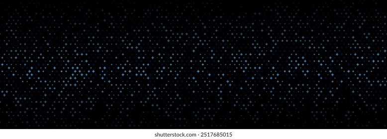 Bright seamless background. The effect of the starry sky, a scattering of lights. A template for postcards, greetings, invitations, advertisements, banners and branding. Design idea 