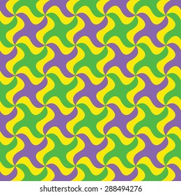 Bright seamless background in the style of pop art. Abstract geometric pattern. Tri-color print.