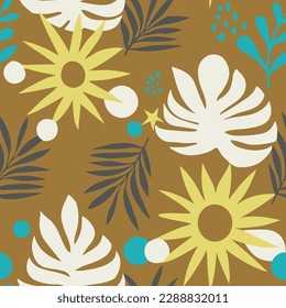 Helle, nahtlose, zeitgenössische Beach Element Textur. Lebhafte, endlose Dekoration Naturfarben, Nahtlose Printmedien. Black Continuous Creative Simple Scribble Design. 